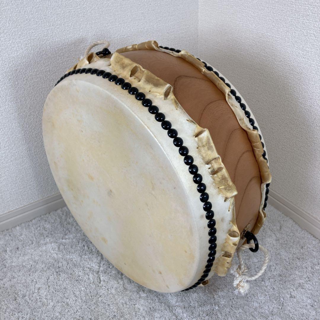 MT様 和太鼓 耳付き　平太鼓 39cm 和楽器 上鳴 日本製　くりぬき　本革