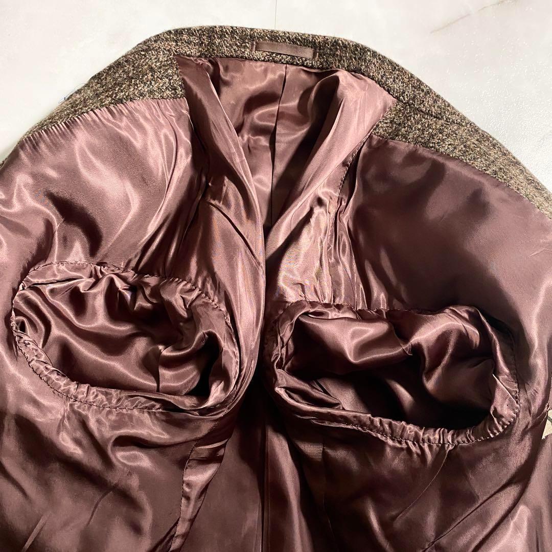 B15060 ワイズフォーメン93ssチェックツイード2BテーラードジャケットM