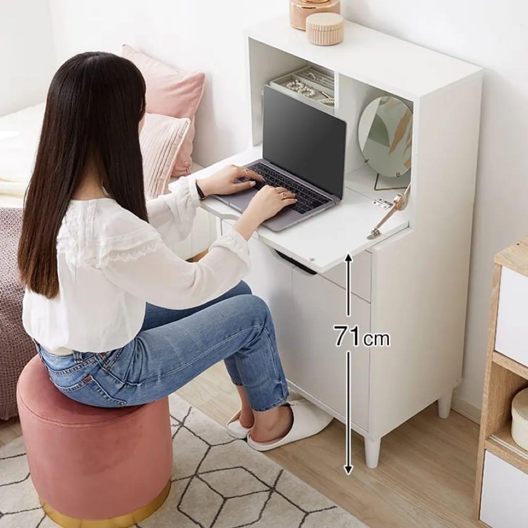 LOWYA［幅60]チェストドレッサー コンパクト 収納