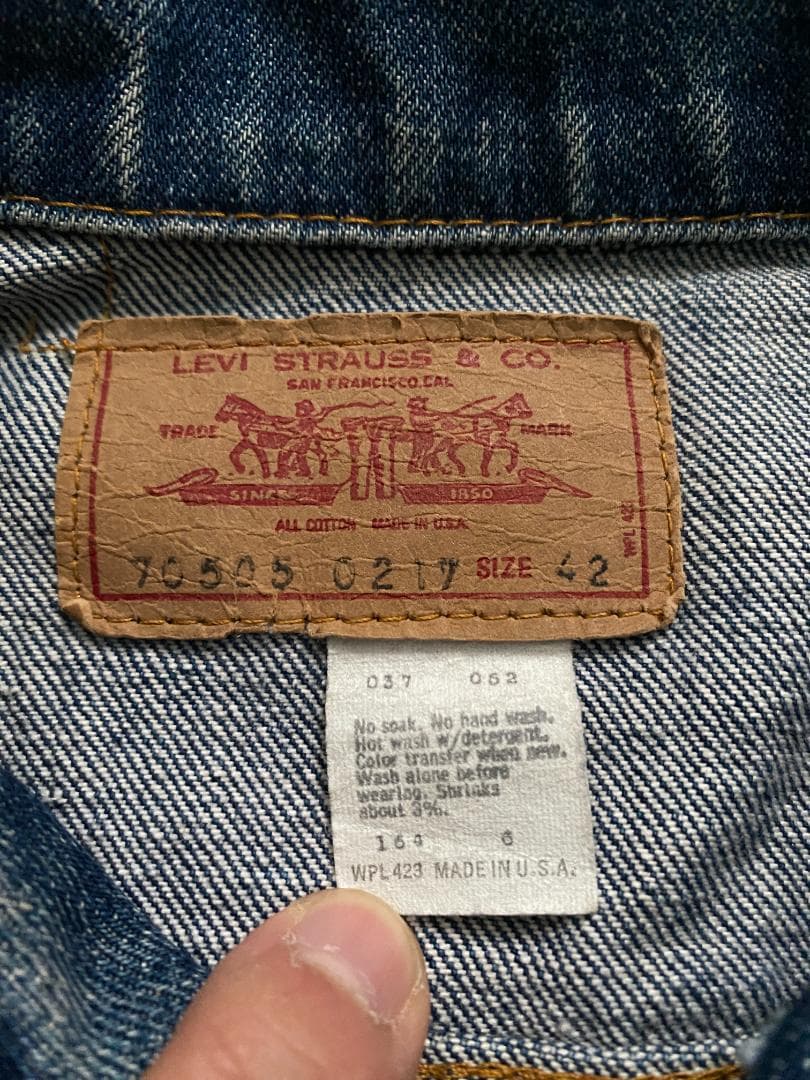 Levi’s 70505 サイズ42 USA製