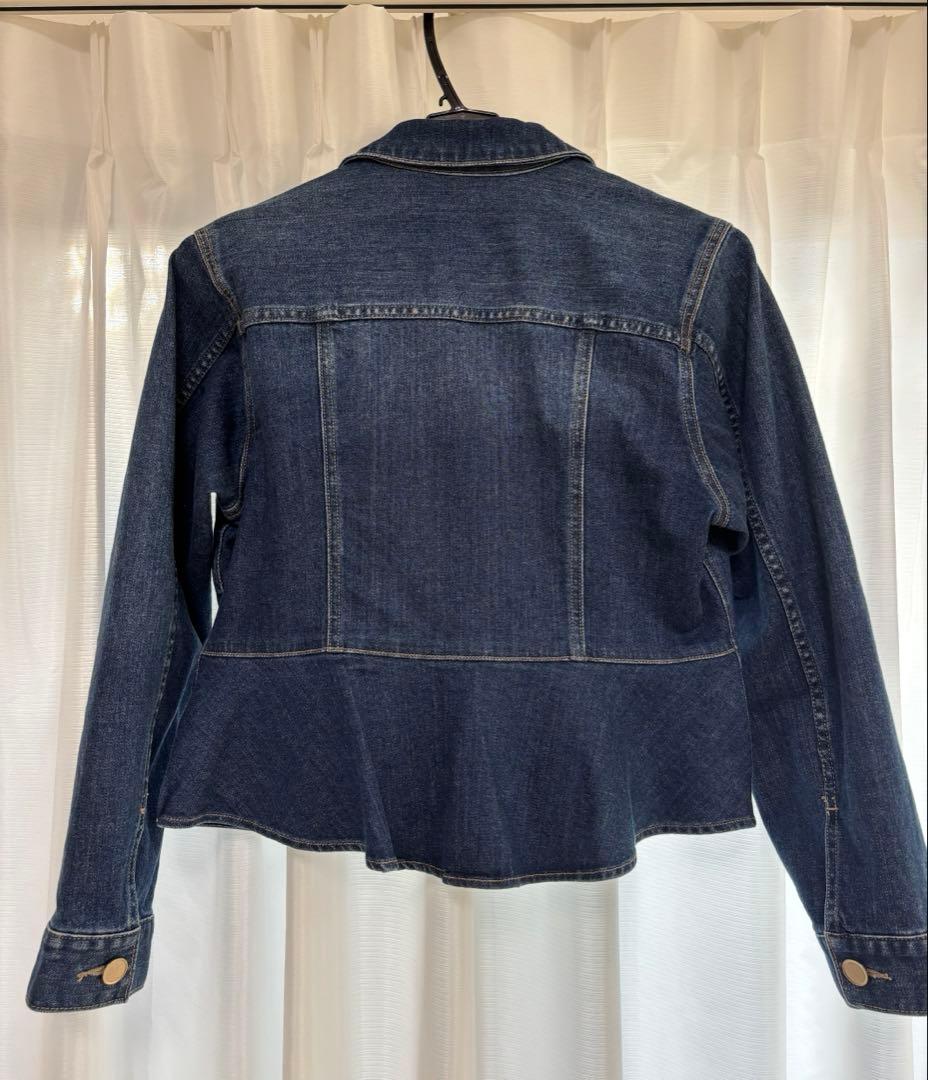 アナイ　ストレッチデニムペプラムジャケット　38