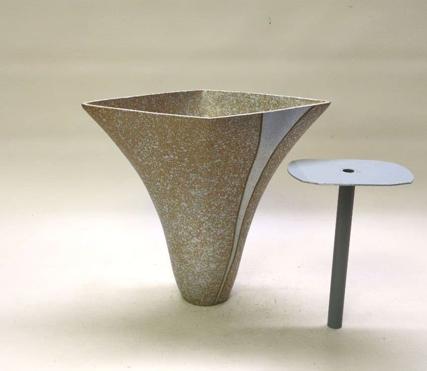 合金製花器　池坊好み　池坊花器