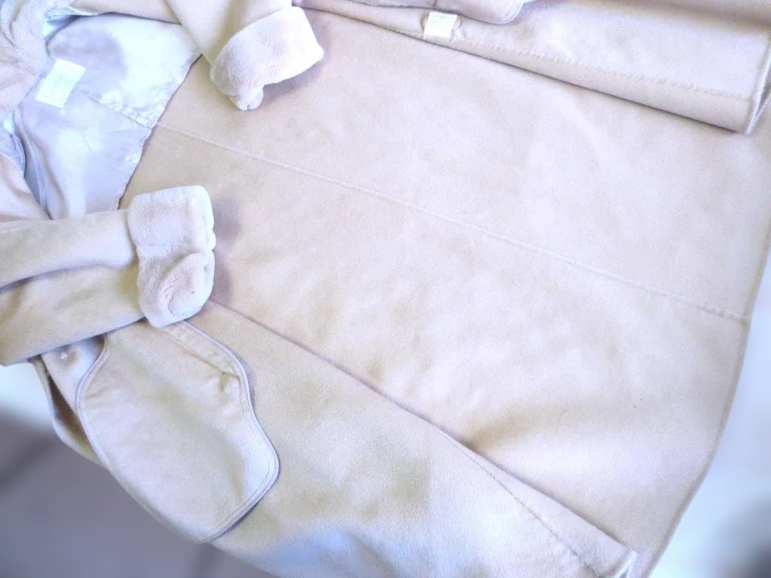 KIMIJIMA カシミヤ 100%エンバミンク襟コートWフェイス一枚仕立て