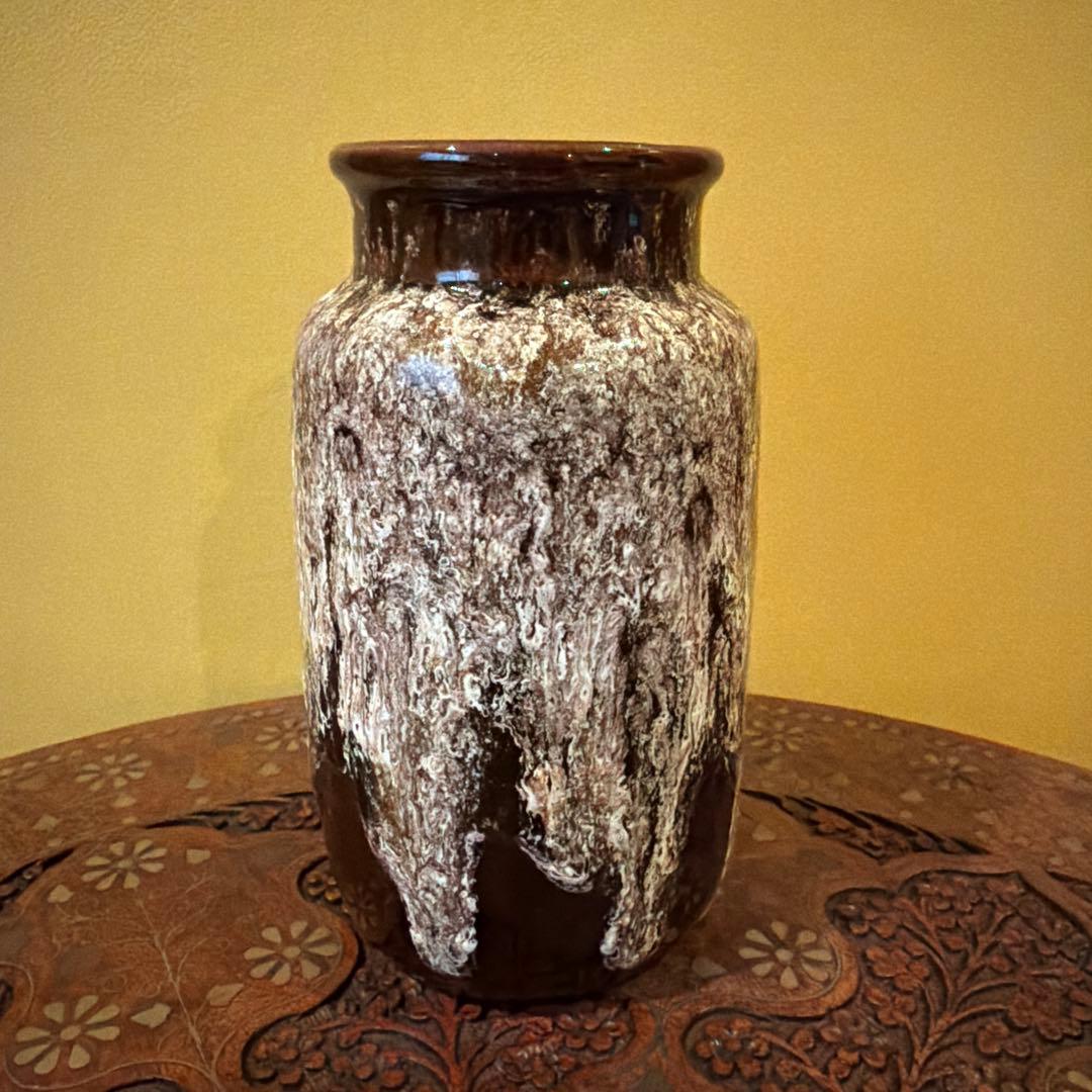 【hkさま専用】西ドイツ製　ファットラバ　ビンテージ花瓶