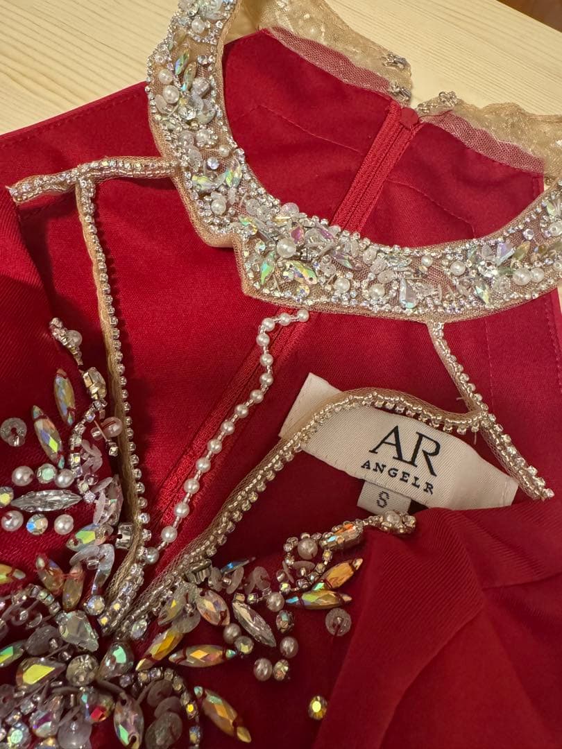 エンジェルアール ビジュードレス Sサイズ レッド