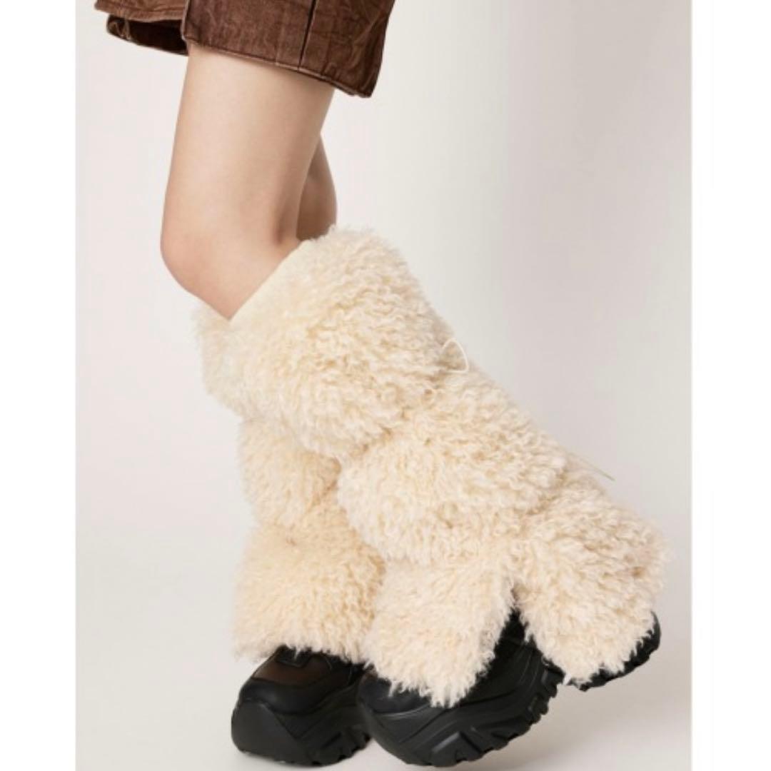 SLY スライ フェイクファー レッグウォーマー