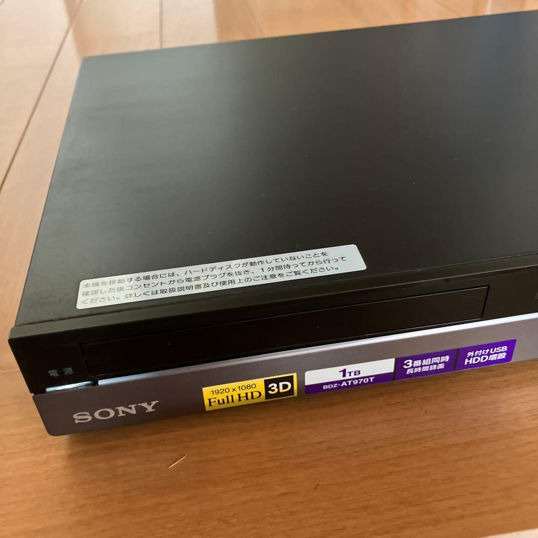 SONY ブルーレイレコーダー BDZ-AT970T 本体のみ
