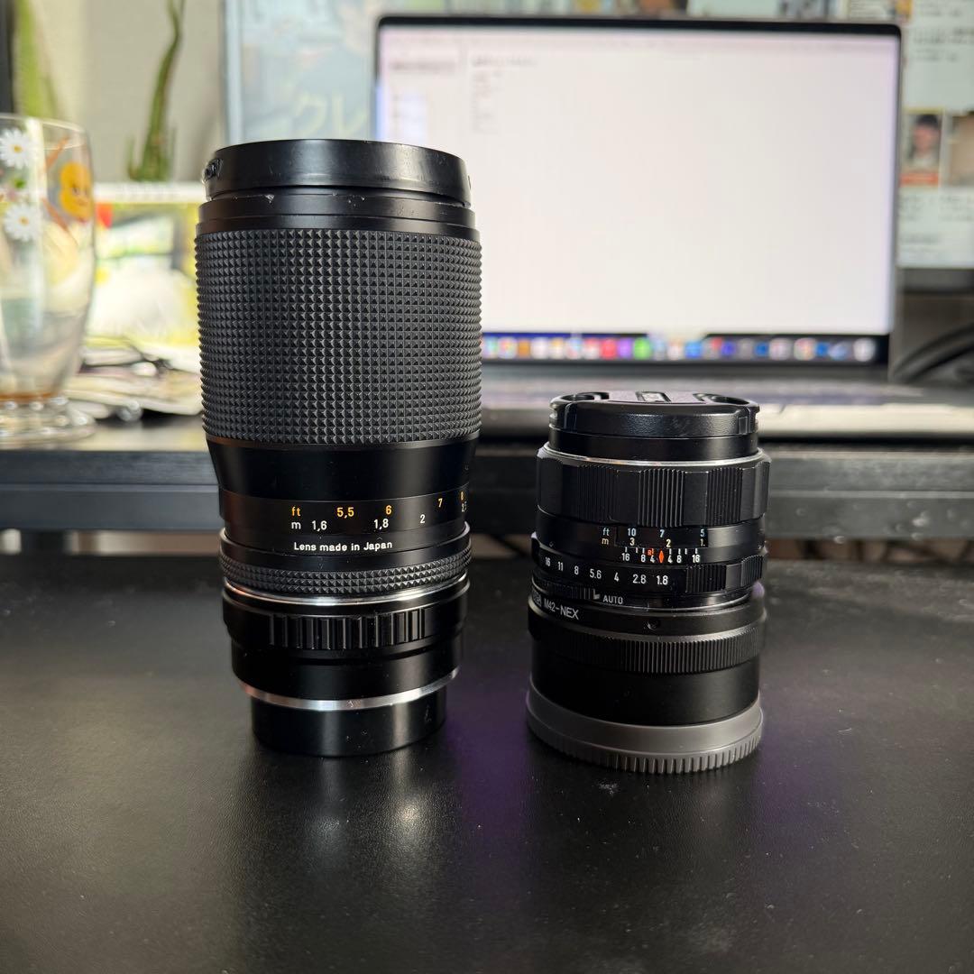 オールドレンズ2本セットSuperTakumar 55mm F1.8 Eマウント
