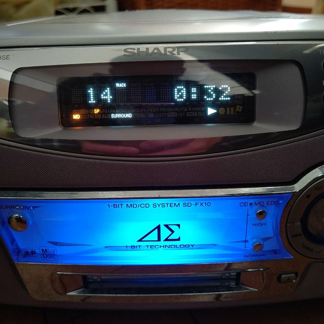SHARP 1ビットMD/CDシステム SD-FX10-S