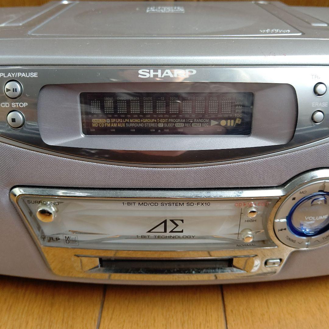 SHARP 1ビットMD/CDシステム SD-FX10-S