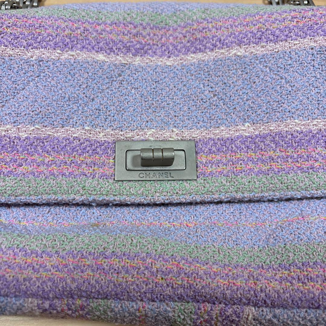 CHANEL シャネル 2.55 ツイード チェーンショルダーバッグ