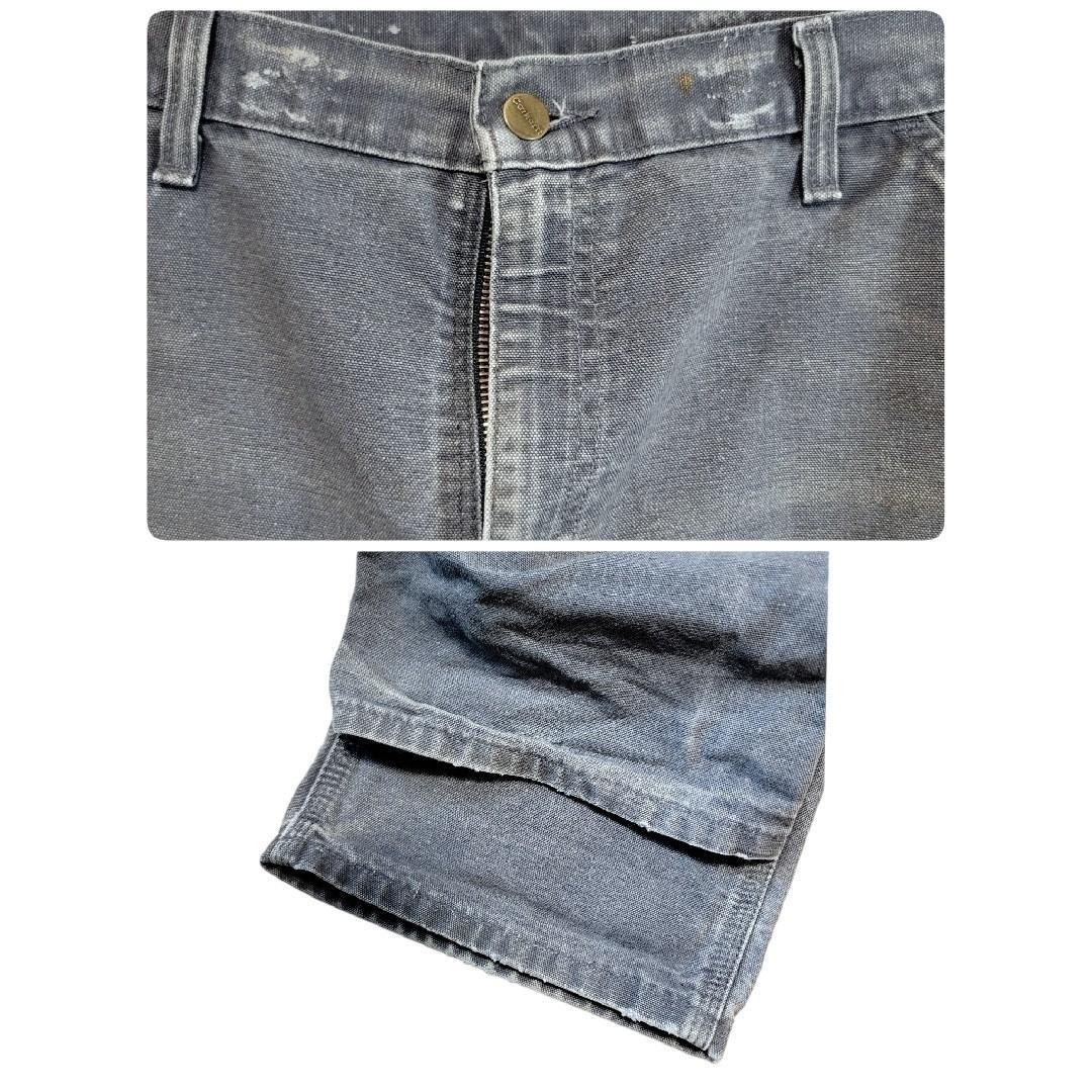 鬼ヒゲフェード感◎　カーハート　ペインターワークパンツ 36 ペトロールブルー