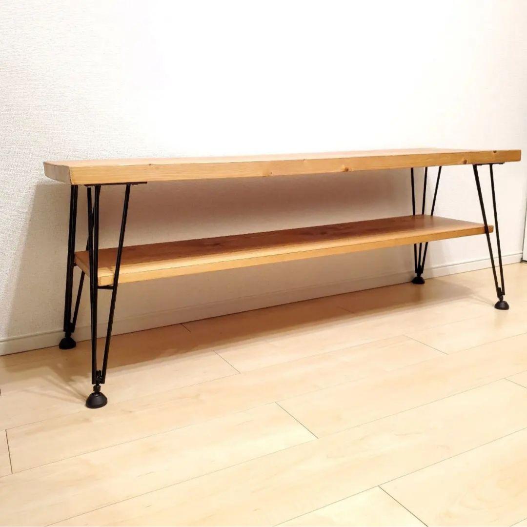 テレビ台 117cm ヴィンテージ調 パイン天然木 テレビボード ローボード