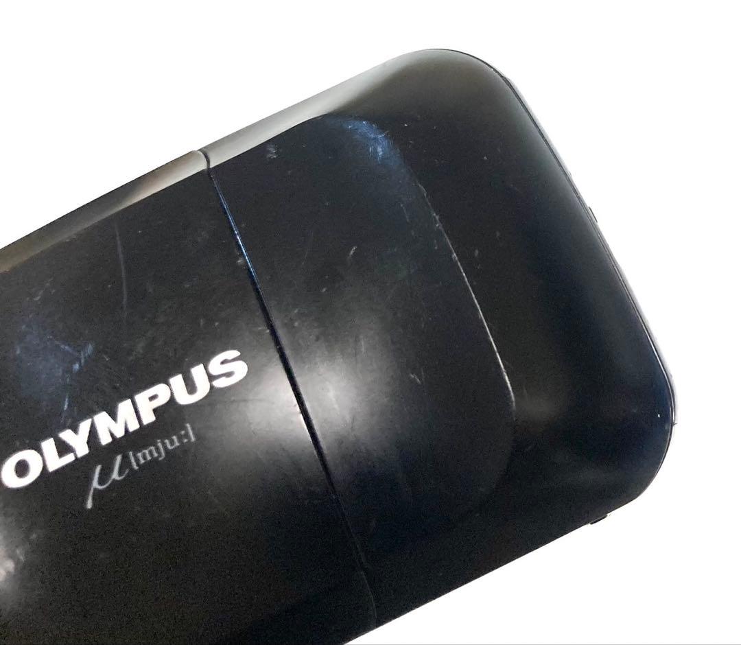 【完動品】OLYMPUS μ[mju:] 初代 ブラック 動作確認済