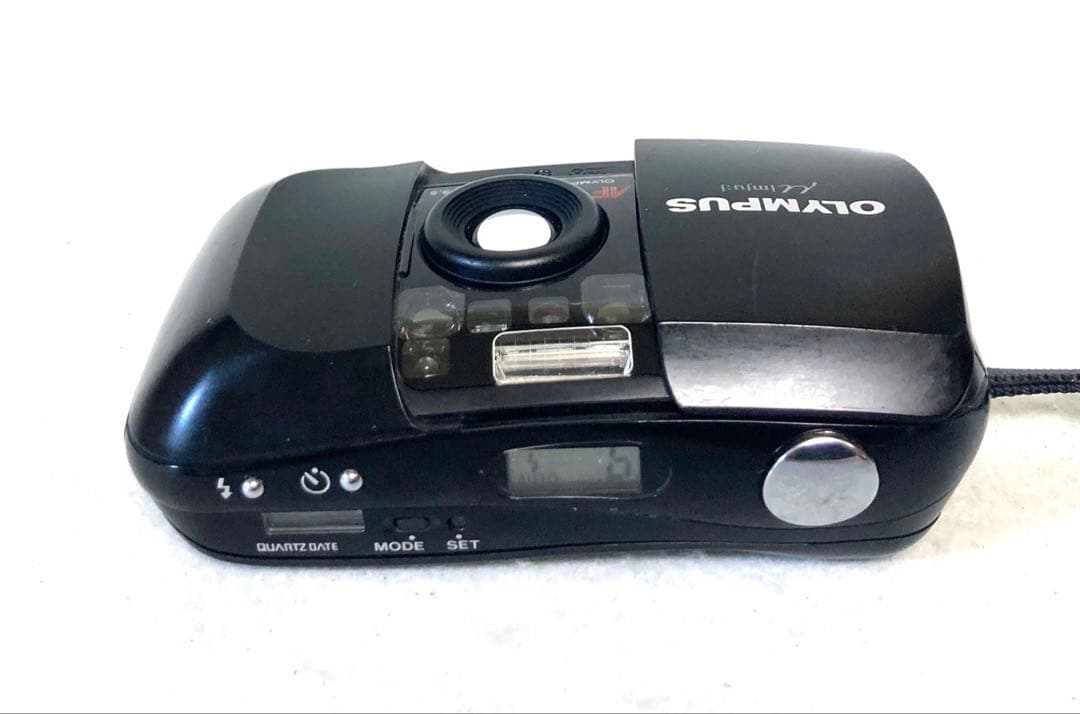 【完動品】OLYMPUS μ[mju:] 初代 ブラック 動作確認済