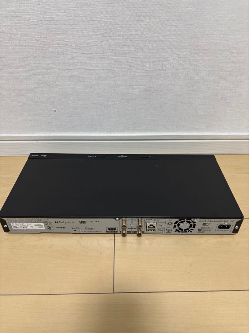 シャープ　ブルーレイレコーダー　2022年製　1TB 2番組同時録画