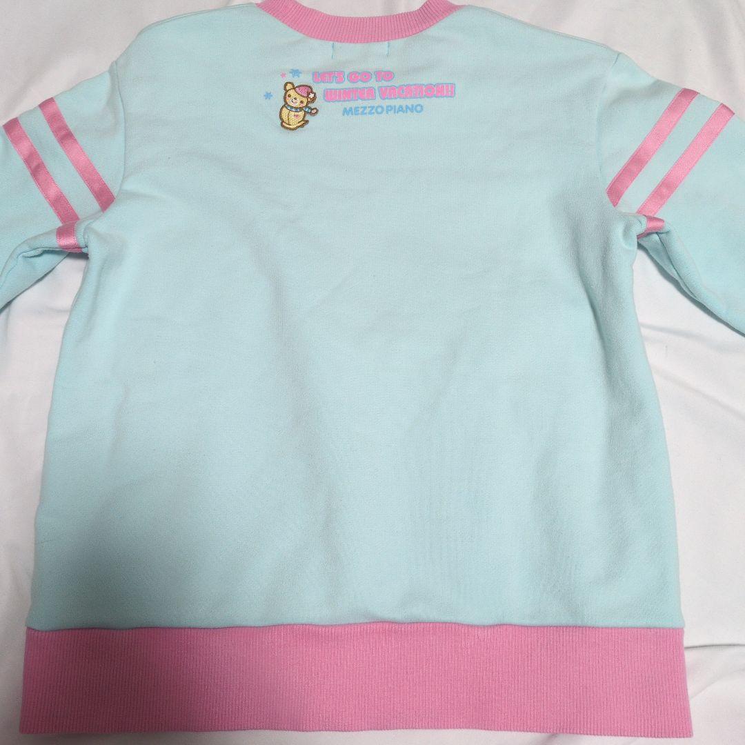 メゾピアノ　平成レトロ　Y2Kトレーナー　М　ベリエちゃん　水色　ピンク