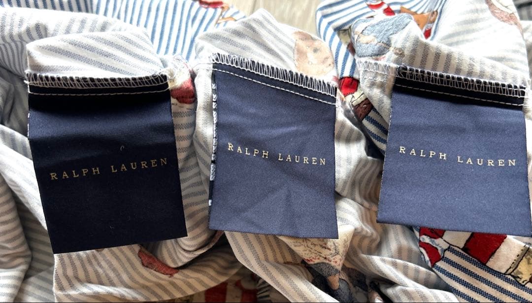 ラルフローレン３点セット　シングル 掛け布団カバー、ベットカバー、ピローカバー