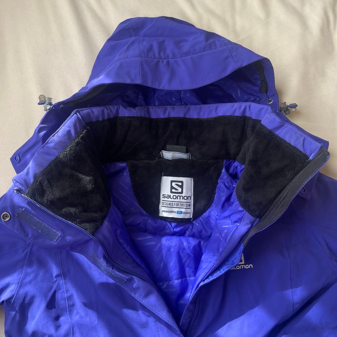 Salomon 紫色 スキーウェア Mサイズ 美品