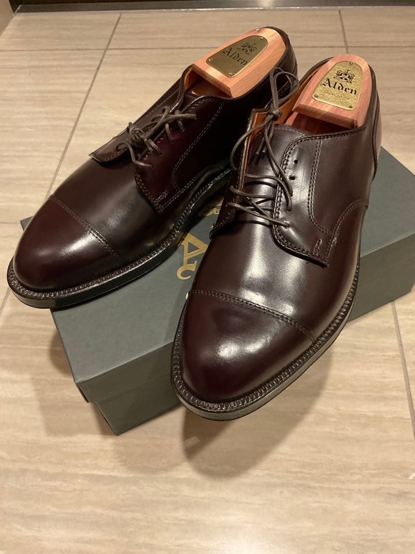 ロ*ー様 ★買いです★Alden ストレートチップ　コードバン 8E