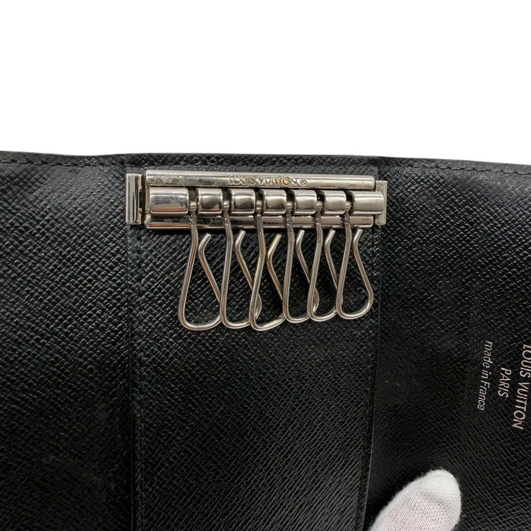 ルイヴィトン　ミュルティクレ6 ダミエ　グラフィット　6連　キーケース　黒