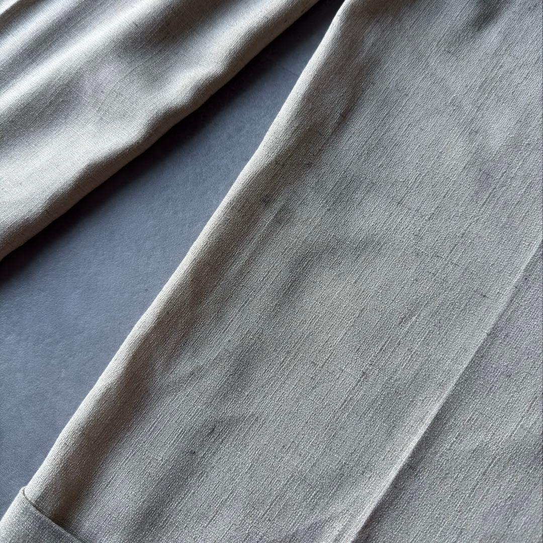 90s 00s 【極太】 ワイドストレート スラックス \"絣\" 2タック