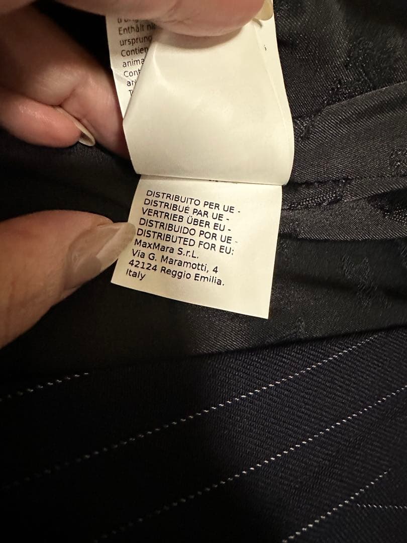 滝沢眞規子さん着用MaxMaraヴァージンウール ピンストライプ ジャケット