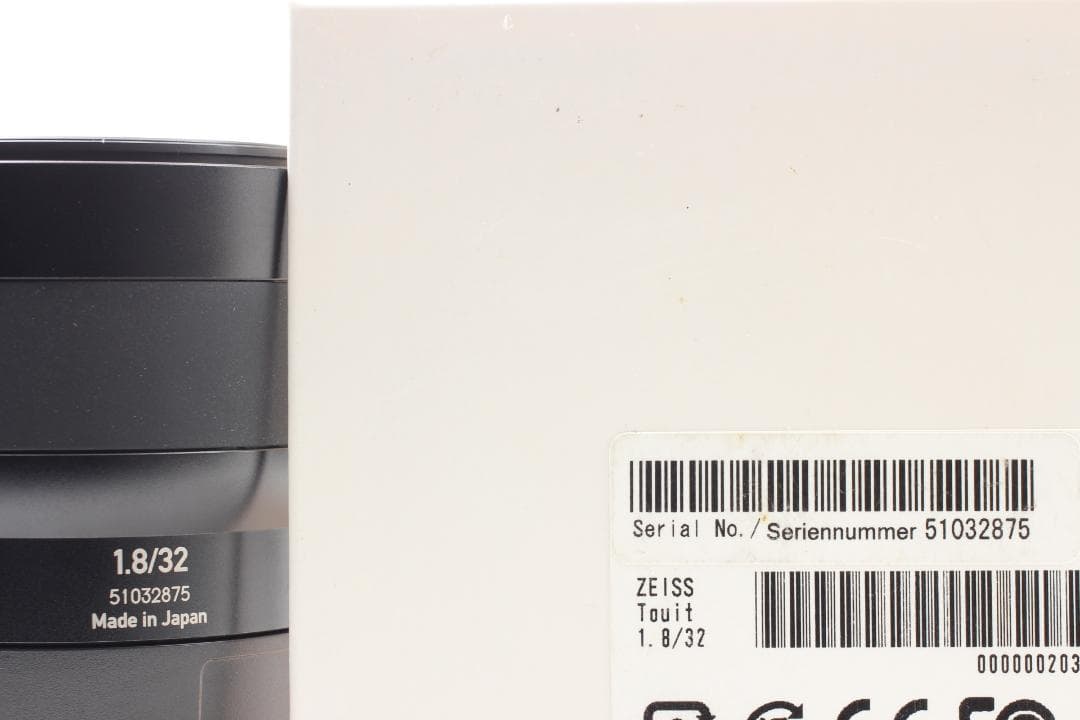 [美品]ZEISS Touit 32mm f/1.8 Sony E Mount用