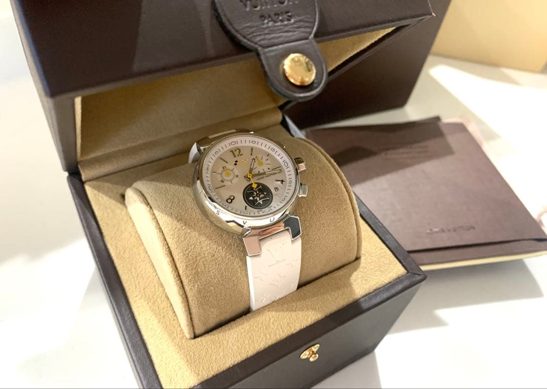 ルイヴィトン　レディース　腕時計　ホワイト　白　人気　おしゃれ　正規品　本物