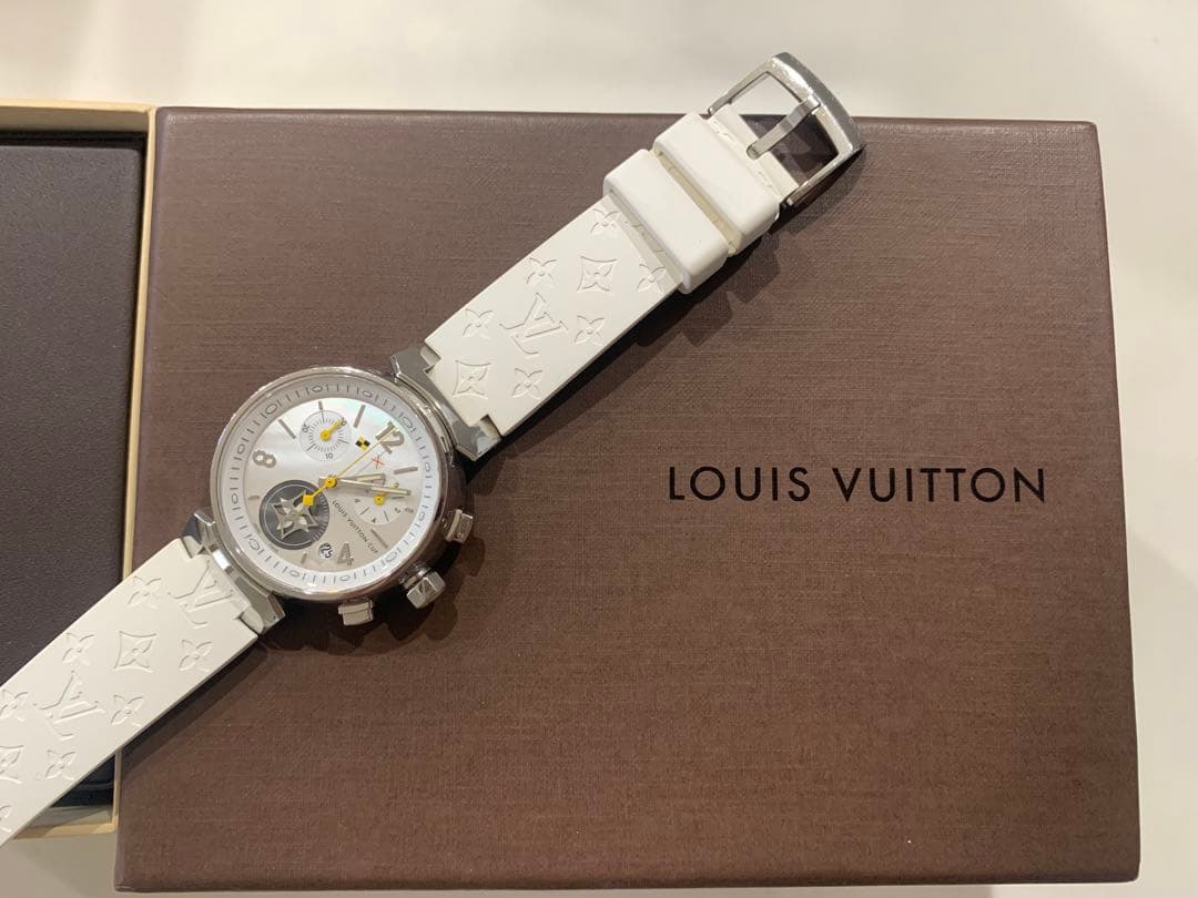 ルイヴィトン　レディース　腕時計　ホワイト　白　人気　おしゃれ　正規品　本物