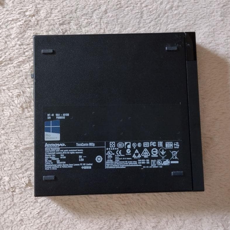 ミニPC lenovo ThinkCentre M93p 8GB SSD128GB