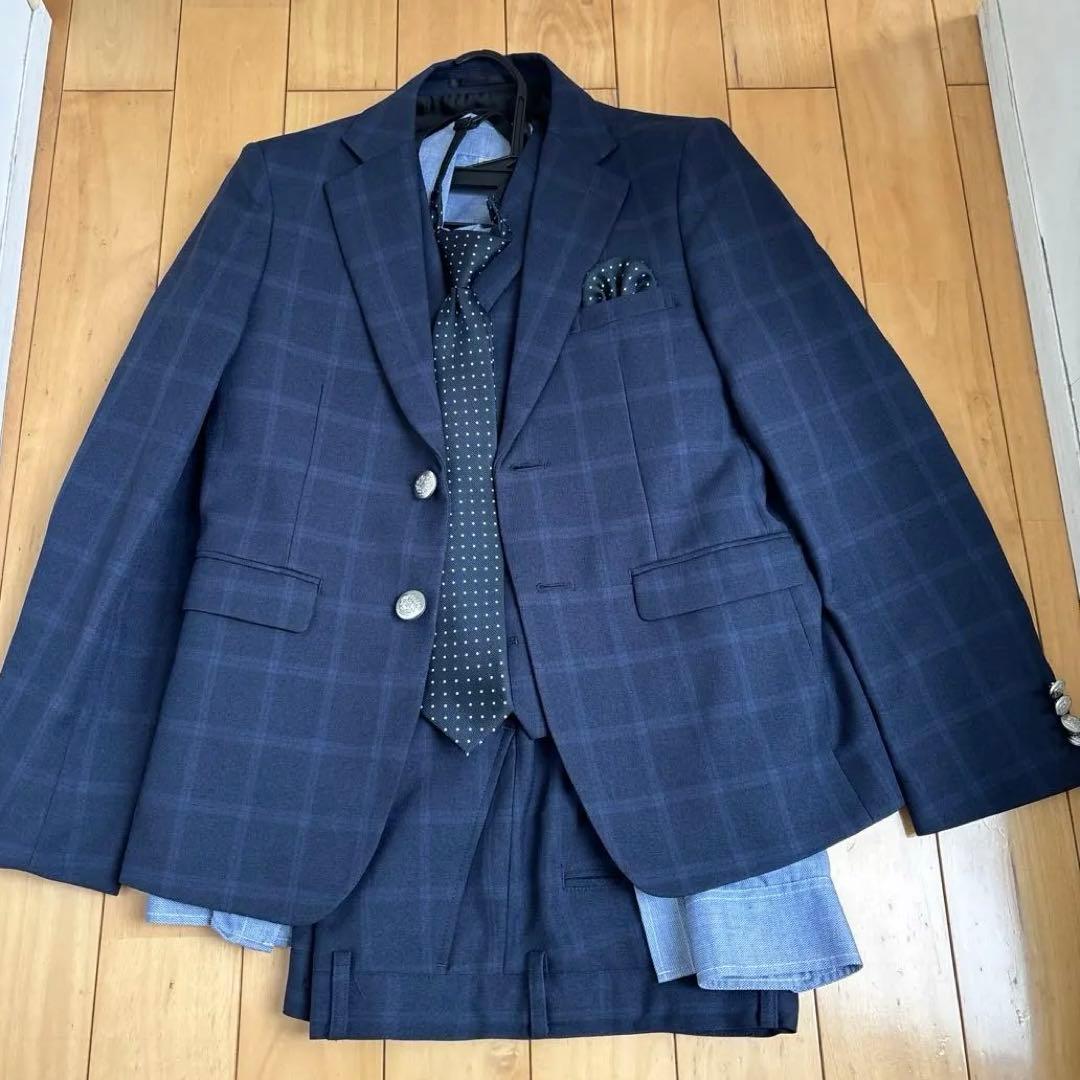 スーツ超美品6点セット⭐︎WANDER FACTORY チェック柄スーツ 150