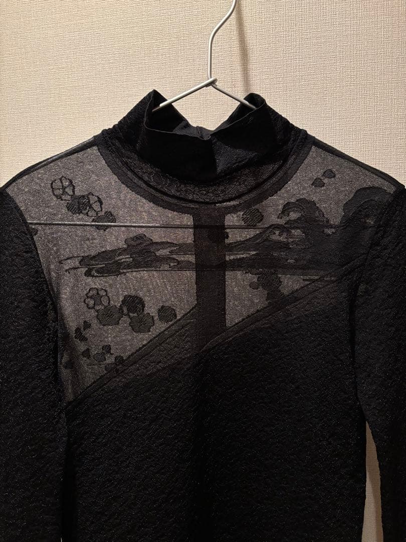 Mame Kurogouchi マメクロゴウチ　シアー　ニットブラウス