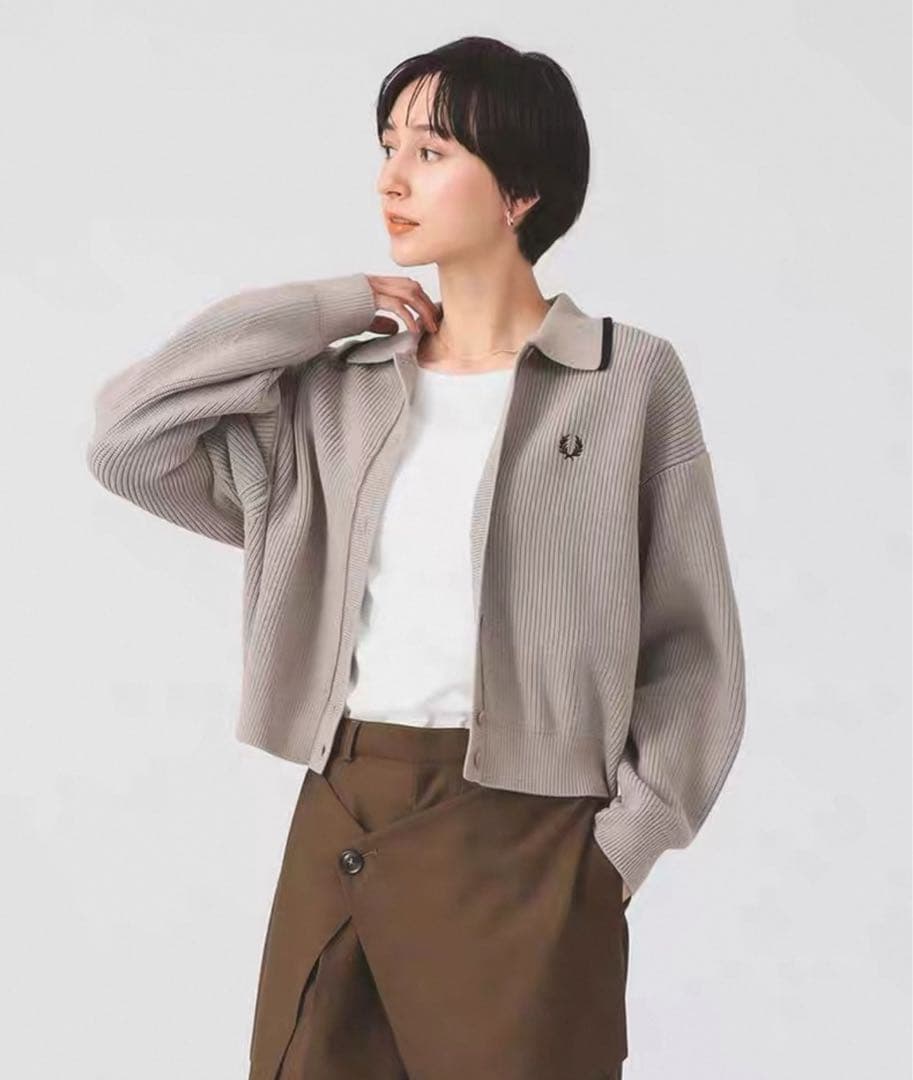新品FRED PERRY × Ray BEAMS / 別注 カラー カーディガン