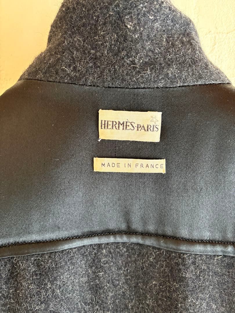 エルメスマルジェラ期　アルパカオーバーベスト　チャコールグレー36サイズ極美品