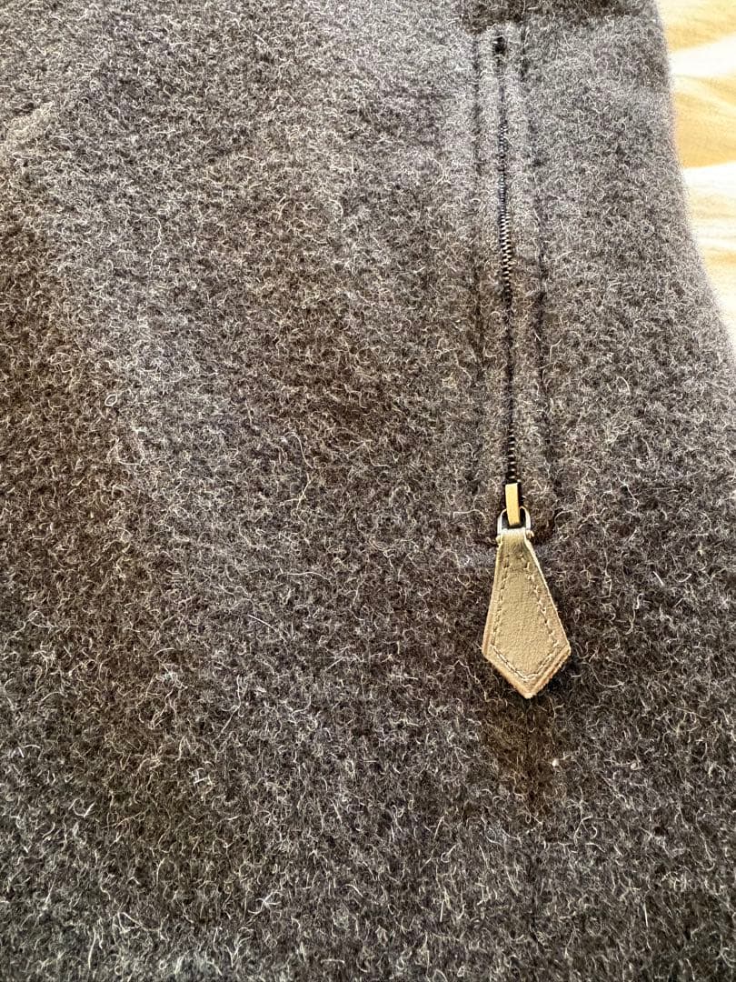 エルメスマルジェラ期　アルパカオーバーベスト　チャコールグレー36サイズ極美品