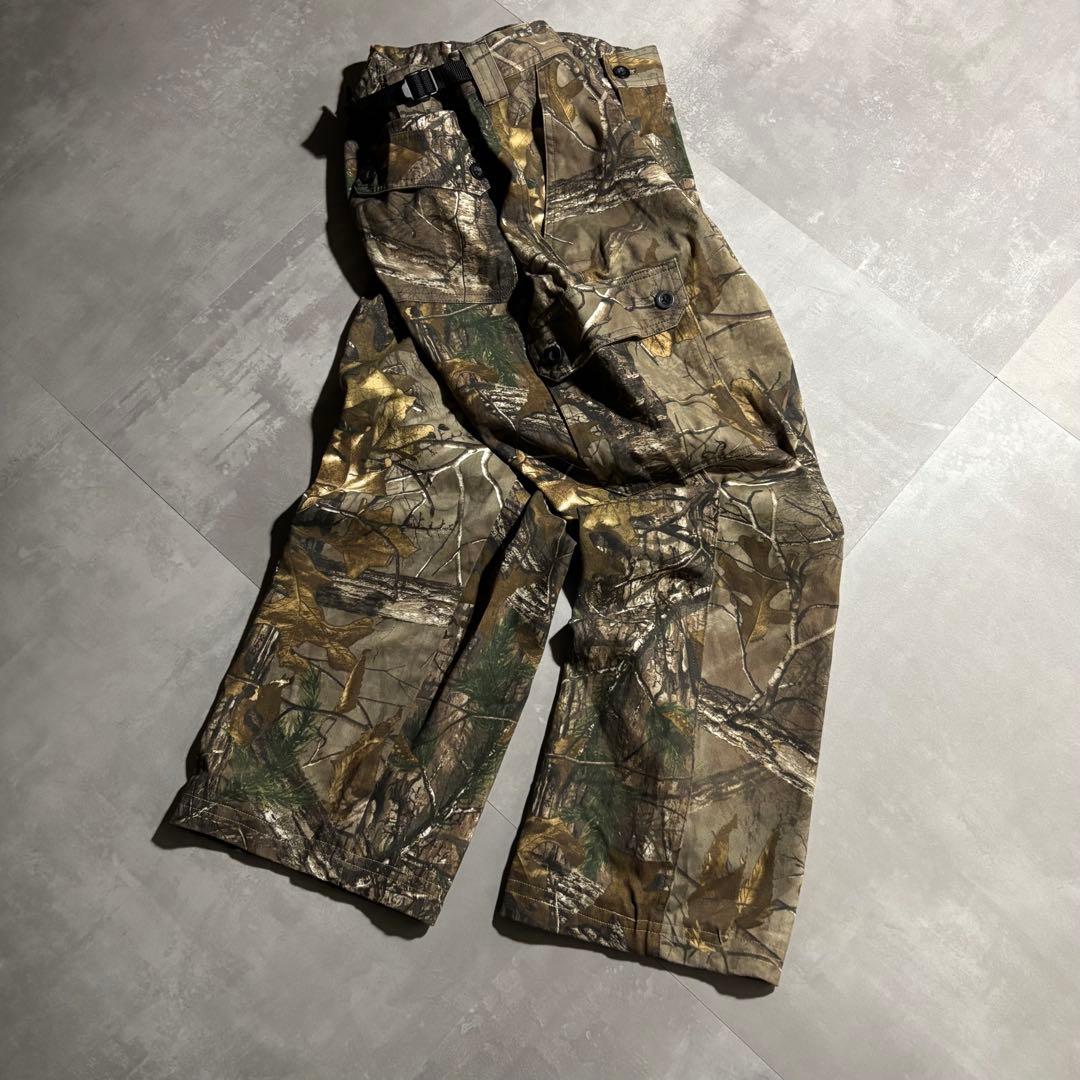 極太 90s - リアルツリーカモパンツ ワイドパンツ　迷彩　y2k ワイド