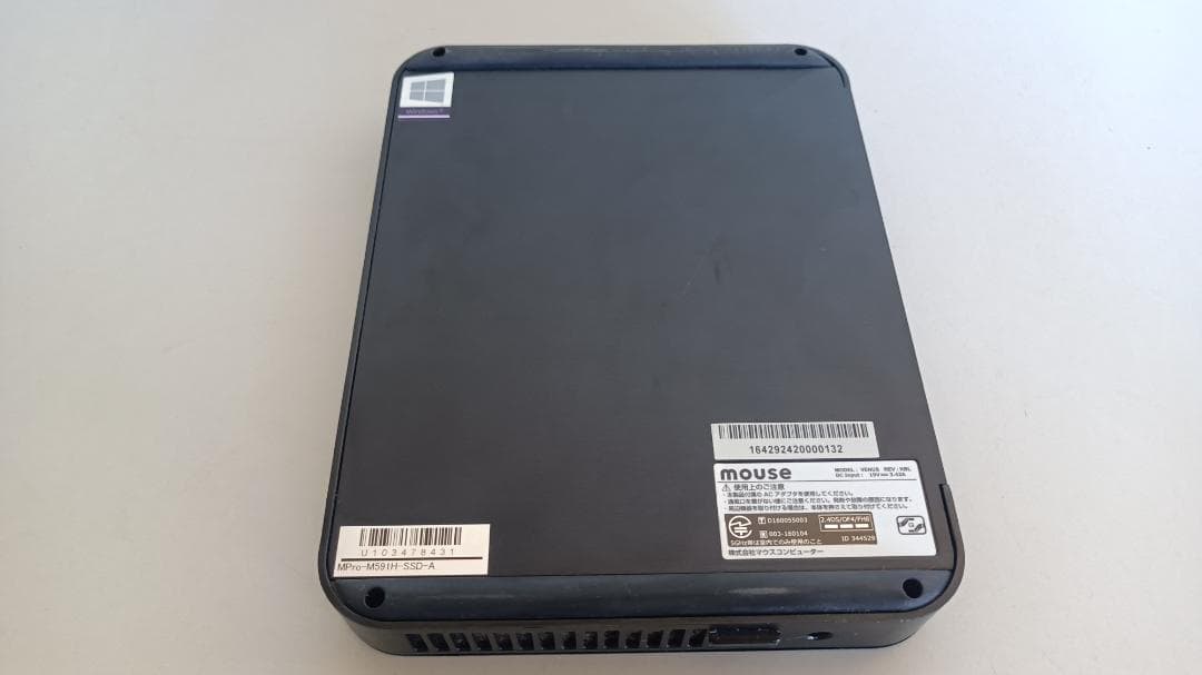 ミニPC MousePro 第7世代Core i5 SSD256G メモリ8G