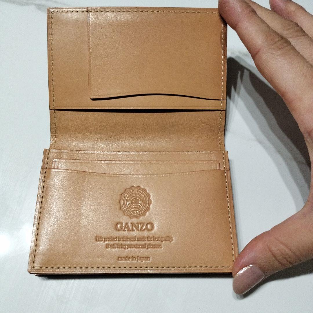 【GANZO】CORDOVAN 通しマチ名刺入れ