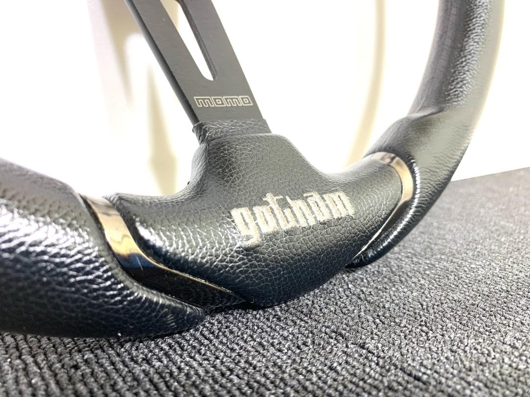 モモ ゴッサム ステアリング 35Φ ホーンボタン付 12年製 美品 ディープ