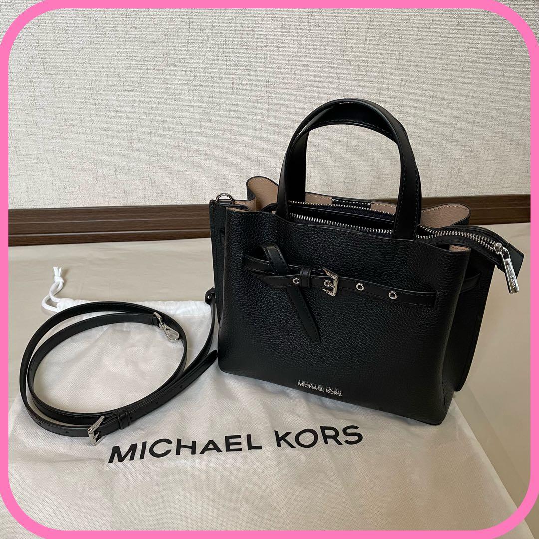 MICHAEL KORS レザーハンドバッグ 黒 2way