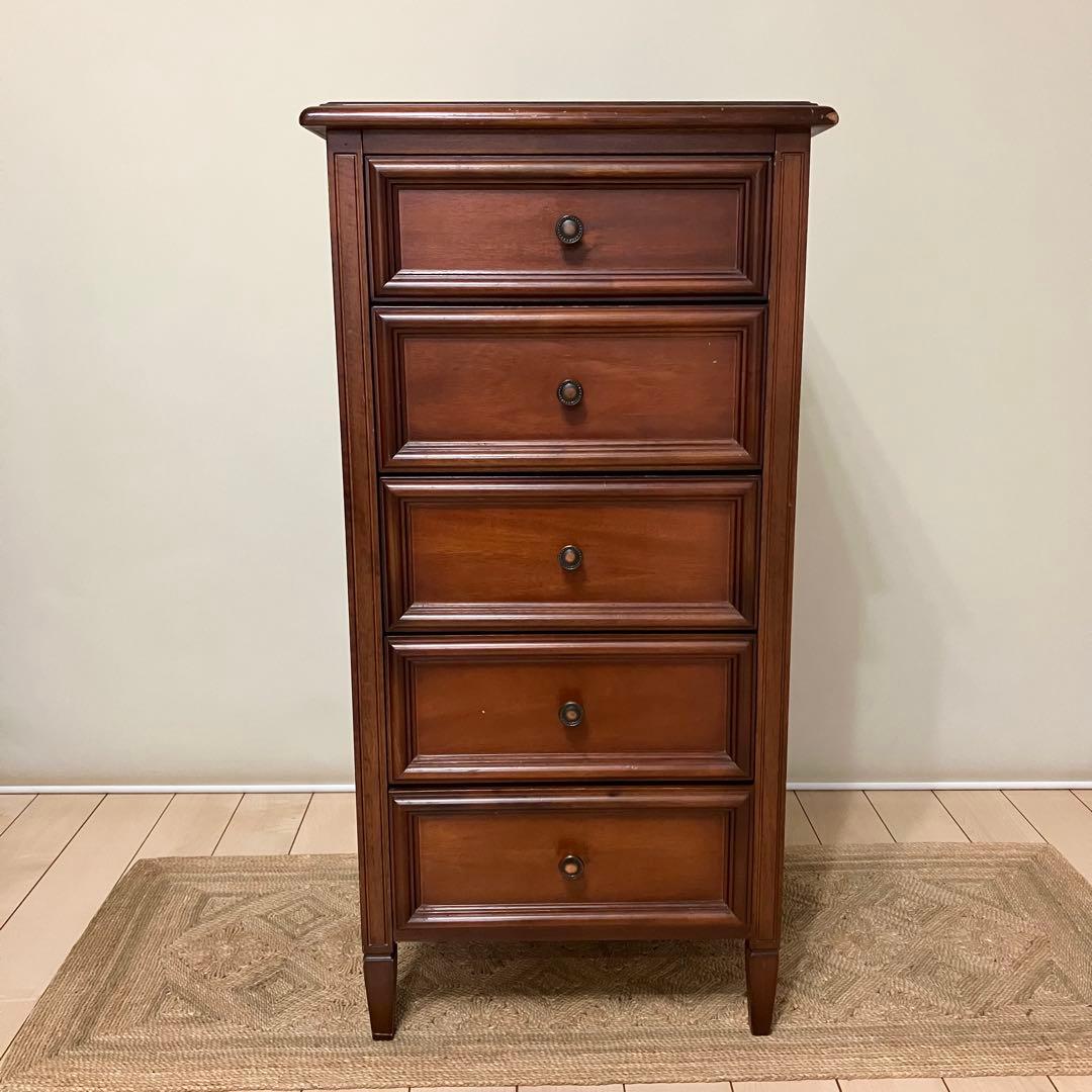 【アンティーク】 チェスト コンソール モダン 飾り棚 5段 ビンテージ 家具