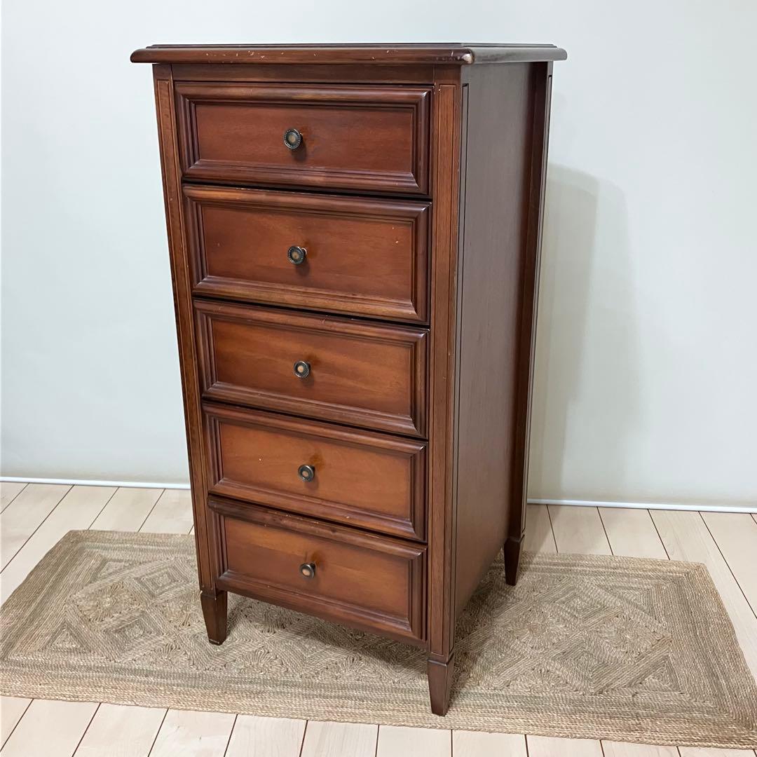 【アンティーク】 チェスト コンソール モダン 飾り棚 5段 ビンテージ 家具