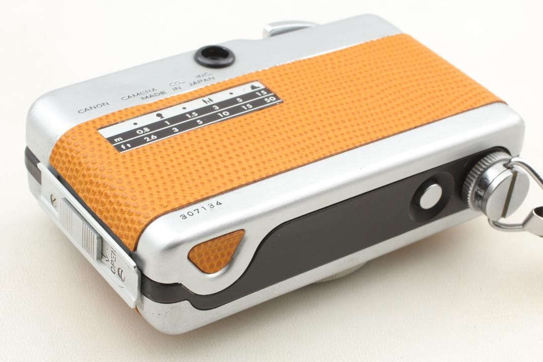【整備済　美品】黄土色　キヤノンデミハーフフレームカメラ露出計ok＃1316