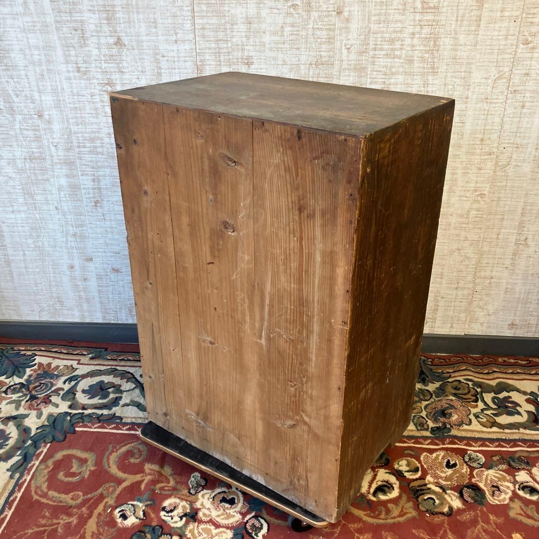 昭和レトロ 古家具 木製箪笥 薬箱 古道具 茶箪笥 ビンテージ ヴィンテージ