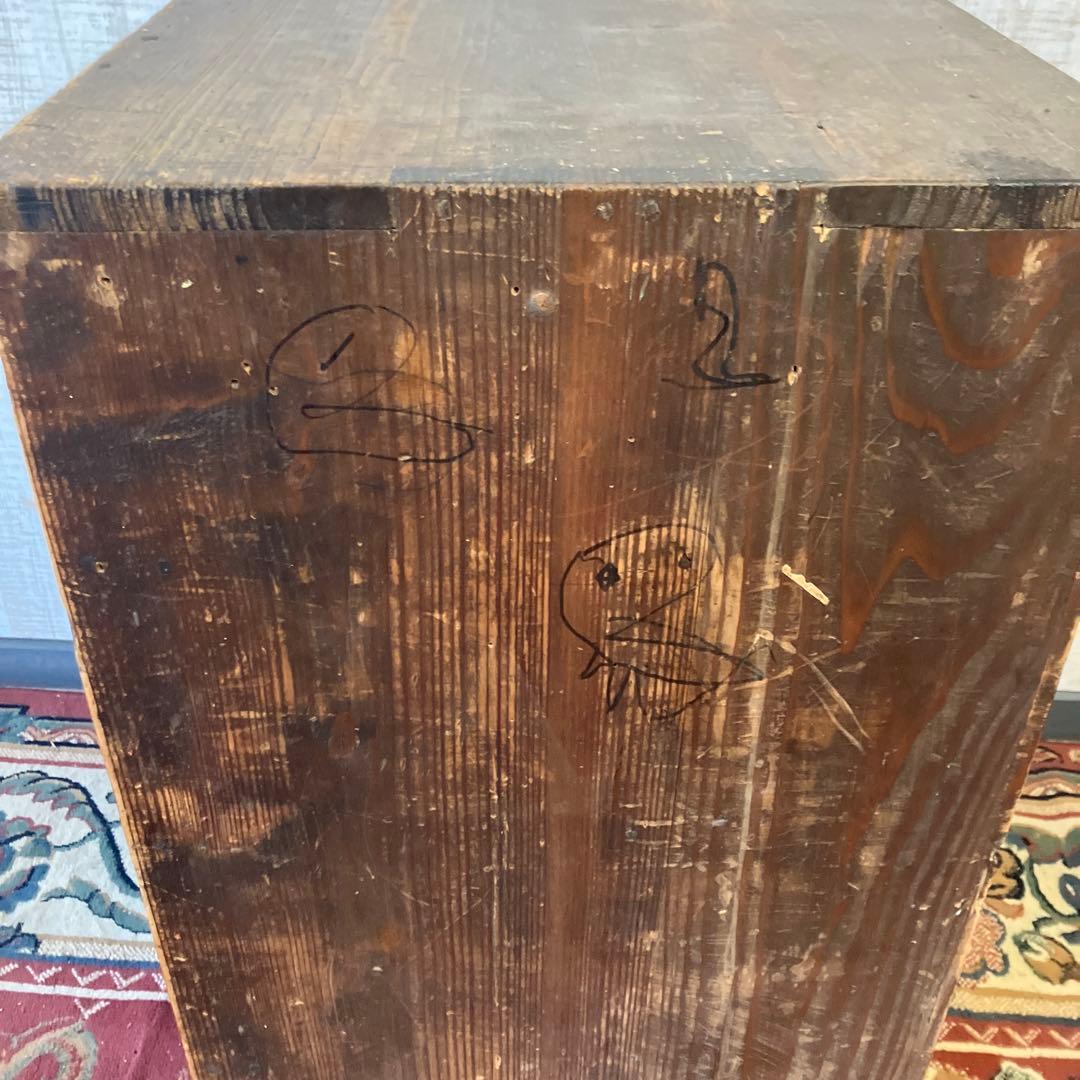 昭和レトロ 古家具 木製箪笥 薬箱 古道具 茶箪笥 ビンテージ ヴィンテージ