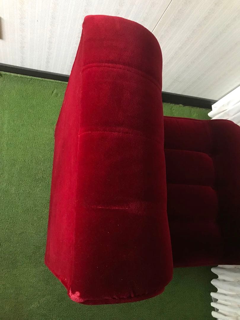 ソファー ベロア 1人掛け アンティーク ヴィンテージ 別注品