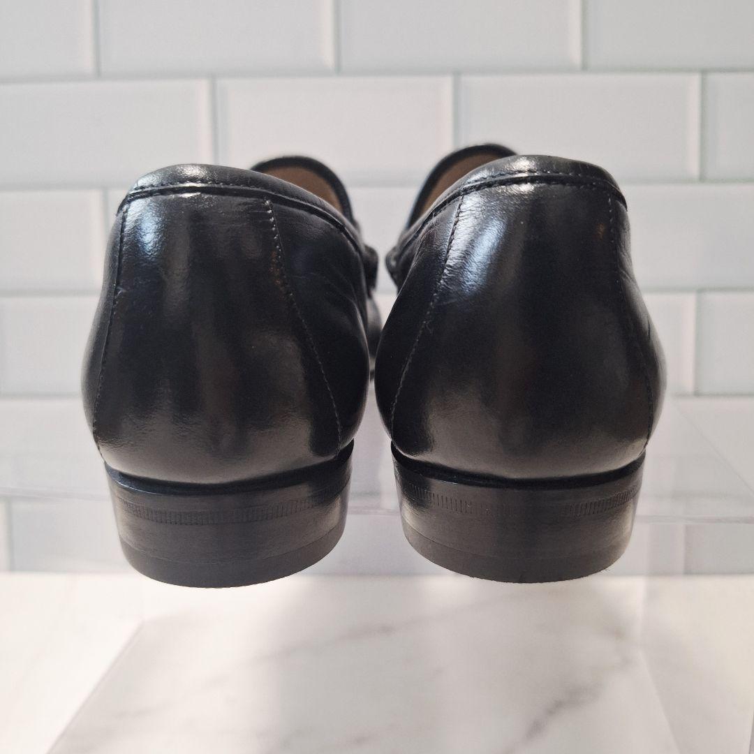 GUCCI グッチ ローファー 23 ホースビット ゴールド レザー ブラック