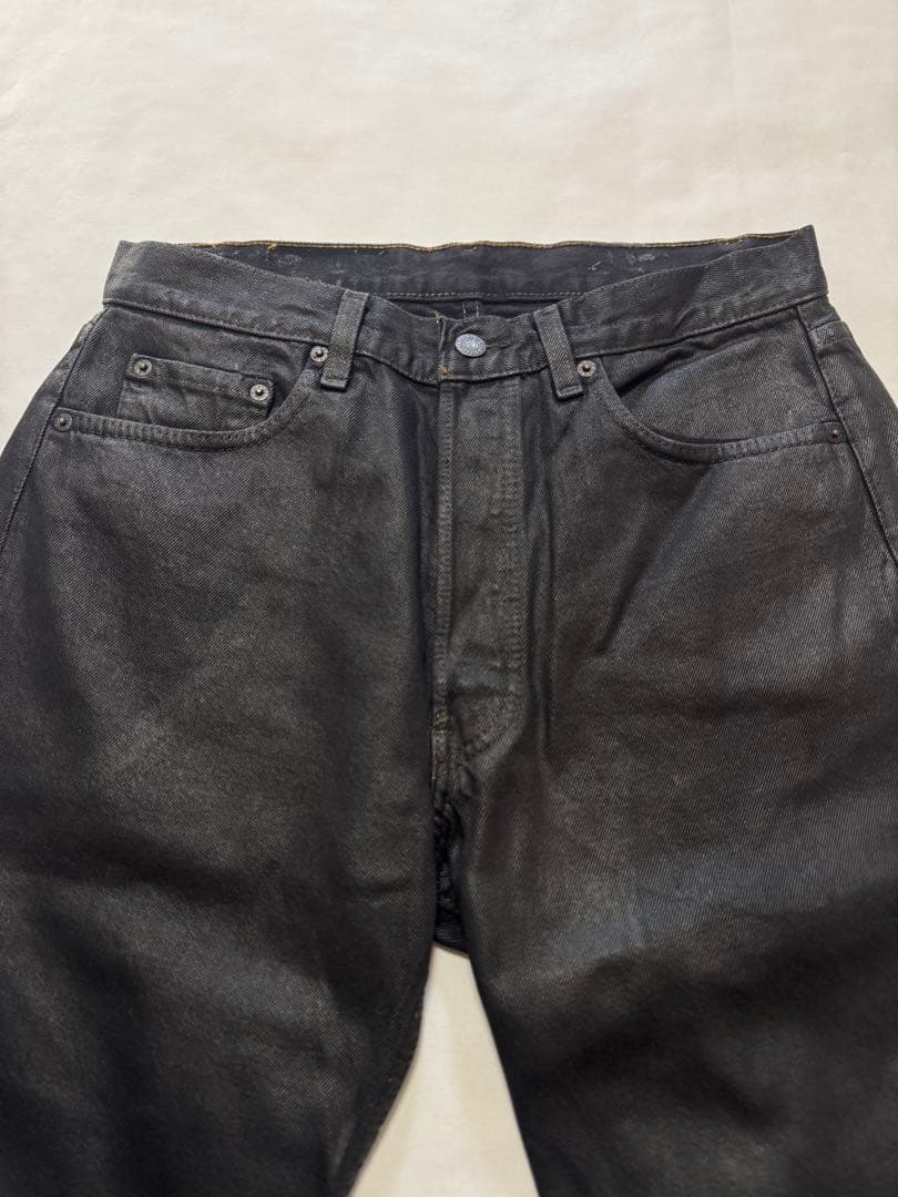 Levi's リーバイス 501 後染め ブラック ラバーコーティング USA製