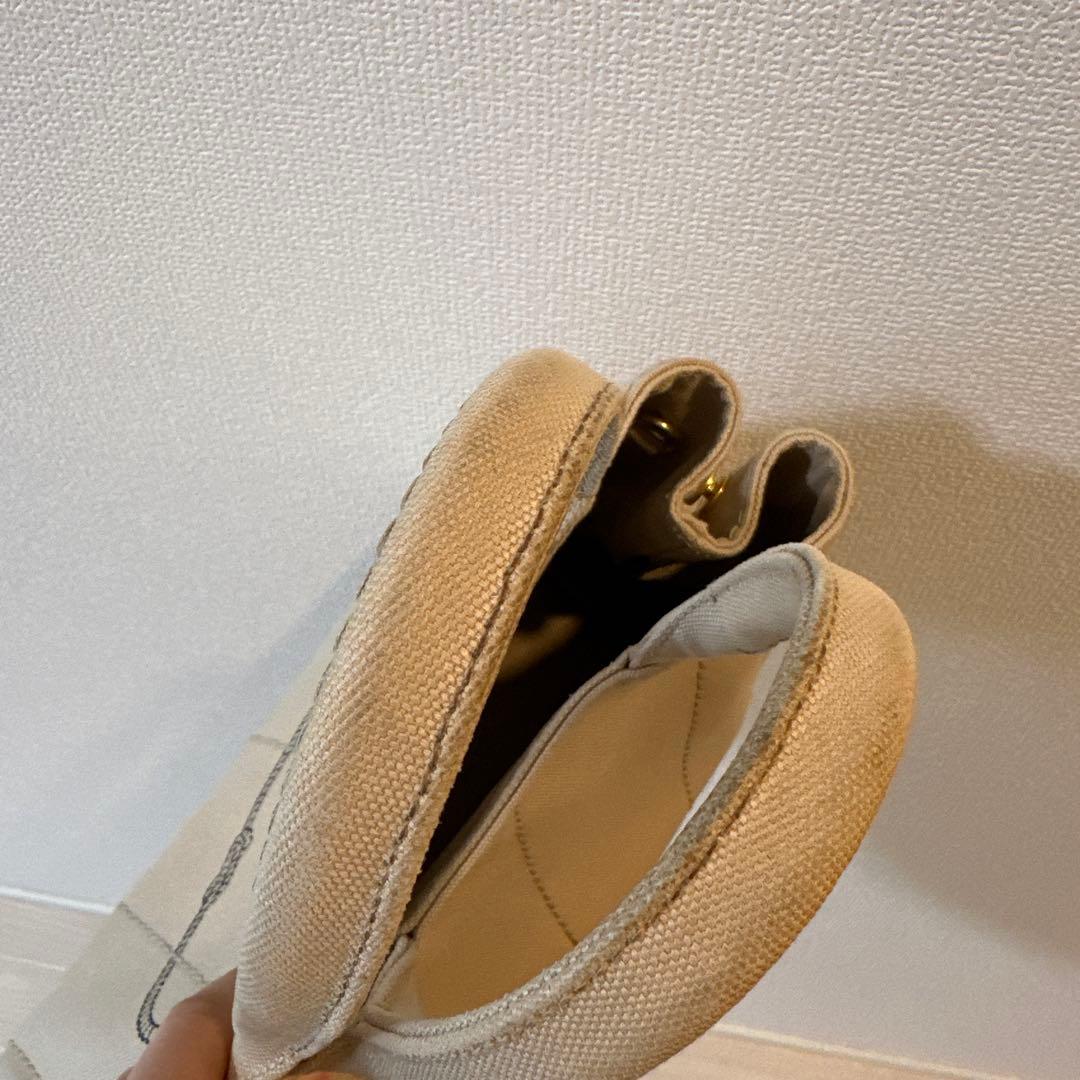 PRADA カナパ キャンバス トートバッグ ベージュ